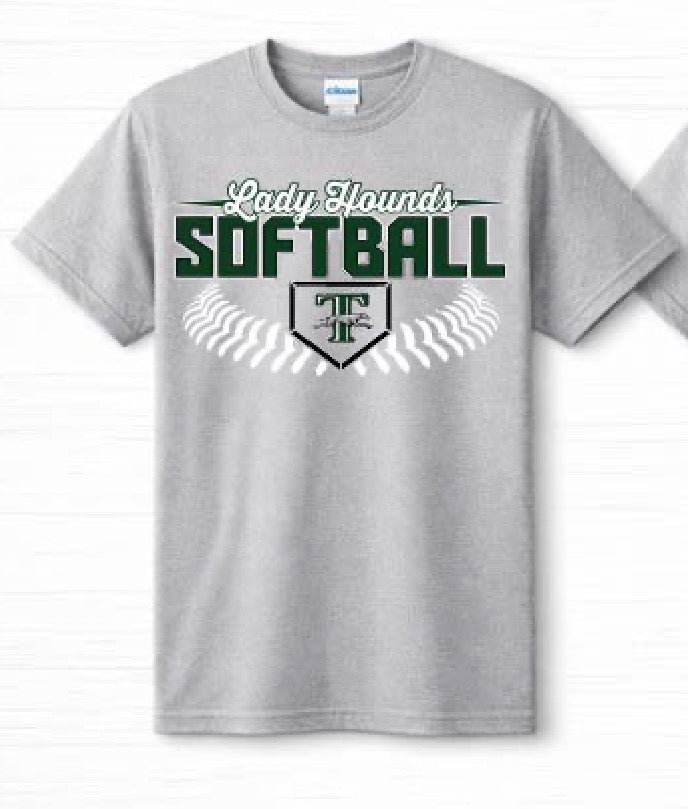 Toddler Taft Lady Hounds Softball Fan Shirt-NO NAME ON  BACK